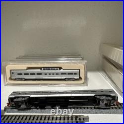 Co-Cor N Scale Undecorated 85' Budd Passenger Car 6-Car Set Original Jewel Cases