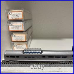 Co-Cor N Scale Undecorated 85' Budd Passenger Car 6-Car Set Original Jewel Cases