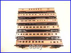 Con-Cor N SCALE Southern Pacific SIX Passenger Car SET LN RED ORANGE DAYLIGHT