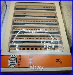 Con Cor N Scale DRGW 6 Car Passenger Set with Microtrain Couplers Installed