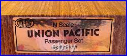Con-Cor Union Pacific N Scale 1160 Passenger Car Set YellowithGray 0001-004301