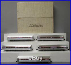 E. Welz Vintage Amtrak Metroliner Passenger Car Set (Set of 5) LN/Box