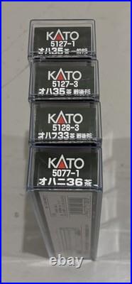 Excellent KATO OHa35 OHaFu33 OHaNi36 Brown 4-Car Passenger Set JAPAN