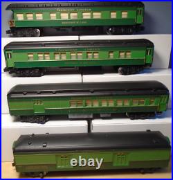 Exquisite Custom Painted American Flyer Southern Crescent 4 Car Passenger Set