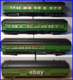 Exquisite Custom Painted American Flyer Southern Crescent 4 Car Passenger Set