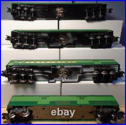 Exquisite Custom Painted American Flyer Southern Crescent 4 Car Passenger Set