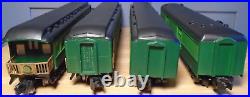 Exquisite Custom Painted American Flyer Southern Crescent 4 Car Passenger Set