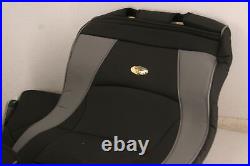 FH Group Front Passenger Car Seat Cover Cushion Set fits Select Vehicles Black