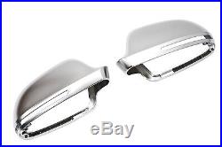 For Audi A5 S5 B8 Alloy Matt Wing Mirror Door Caps Cover Trim Case Housing 07
