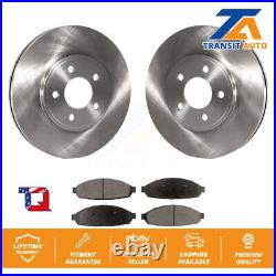 Front Brake Rotors Ceramic Pad Kit For Ford Crown Victoria Mercury Grand Marquis