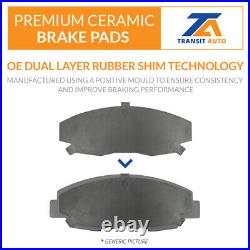 Front Brake Rotors Ceramic Pad Kit For Ford Crown Victoria Mercury Grand Marquis