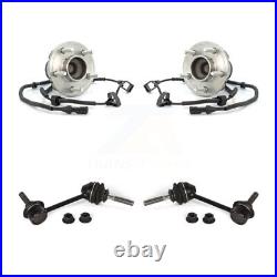 Front Hub Bearing Assembly & Link Kit For Ford Crown Victoria Mercury Grand Town