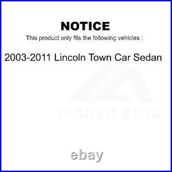 Front Rear Disc Brake Rotor Ceramic Pad Kit For 2003-2011 Lincoln Town Car Sedan