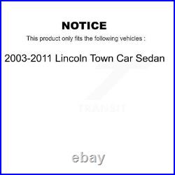 Front Rear Disc Brake Rotors Kit For 2003-2011 Lincoln Town Car Sedan