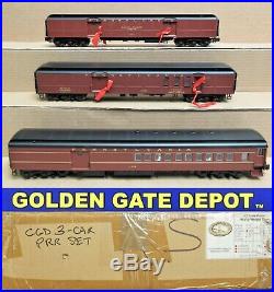 Golden Gate Depot PRR 3-Car Heavyweight Passenger Set #2 O-Gauge LN