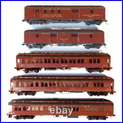 HO 5-Car Passenger Set self powered Pro-Paint, Brass, lettered R&P HO 5-Car Passenger Set self powered Pro-Paint, Brass, lettered R&P