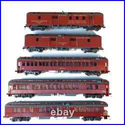 HO 5-Car Passenger Set self powered Pro-Paint, Brass, lettered R&P HO 5-Car Passenger Set self powered Pro-Paint, Brass, lettered R&P