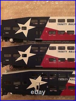HO Athearn Dallas Trinity Railway Express TRE Bombardier 3 Car Passenger Set