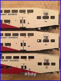 HO Athearn Dallas Trinity Railway Express TRE Bombardier 3 Car Passenger Set