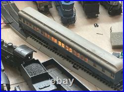 HO B&O Baltimore & Ohio 3-Car Passenger Set Rivarossi Lit Interiors Metal Wheels
