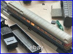 HO B&O Baltimore & Ohio 3-Car Passenger Set Rivarossi Lit Interiors Metal Wheels