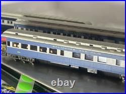 HO B&O Baltimore & Ohio 3-Car Passenger Set Rivarossi Lit Interiors Metal Wheels