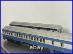 HO B&O Baltimore & Ohio 3-Car Passenger Set Rivarossi Lit Interiors Metal Wheels
