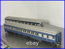 HO B&O Baltimore & Ohio 3-Car Passenger Set Rivarossi Lit Interiors Metal Wheels