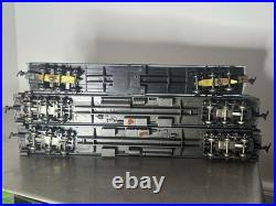 HO B&O Baltimore & Ohio 3-Car Passenger Set Rivarossi Lit Interiors Metal Wheels