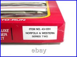 HO Bachmann 43-1291 Norfolk &Western Powhatan Arrow 6 Car Deluxe Passenger Set 2 HO Bachmann 43-1291 Norfolk &Western Powhatan Arrow 6 Car Deluxe Passenger Set 2