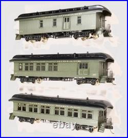 HO Brass, 3-Car Old Time Passenger Set by PFM/Fujiyama-Colorado Midland-ProPaint
