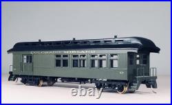 HO Brass, 3-Car Old Time Passenger Set by PFM/Fujiyama-Colorado Midland-ProPaint