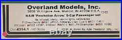 HO Brass OMI 4314.1 N&W Norfolk & Western'Powhatan Arrow' 5 Car Passenger Set