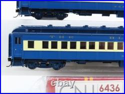 HO Broadway Limited BLI 6436 CNJ Blue Comet 80' Coach Passenger 2-Car Set