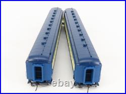 HO Broadway Limited BLI 6436 CNJ Blue Comet 80' Coach Passenger 2-Car Set