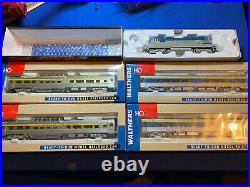 HO Delaware & Hudson Passenger set, Atlas Locomotive, Walther Passenger Cars