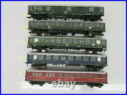 HO FLM Flicker Free LED Illuminated Passenger Car Set with Re-Painted Roofs