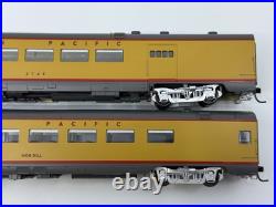 HO MTH 80-3258A Union Pacific Streamlined Combine Observation Passenger Set UP