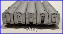HO MTH 80-60003 Santa Fe 5 Car Passenger Set (Ribbed) ATSF Metal Wheels