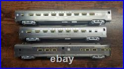HO Scale Hallmark General Pershing Zephyr 3 Car Burlington Zephyr passenger set