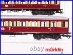 HO Scale Marklin 43108 DRG German Ruhr Express Service 3-Car Passenger Set HO Scale Marklin 43108 DRG German Ruhr Express Service 3-Car Passenger Set
