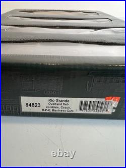 HO Scale Roundhouse Rio Grande Denver Overland Passenger Car Set 84823