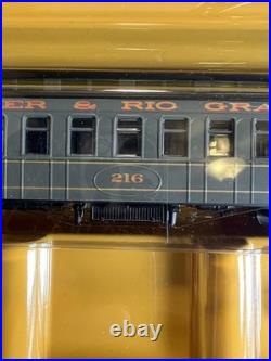 HO Scale Roundhouse Rio Grande Denver Overland Passenger Car Set 84823