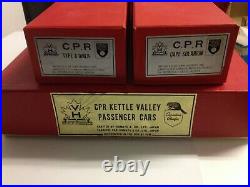 HO V / H brass CPR 5 car Kettle Valley passenger set + Diner & Solarium V/H cars