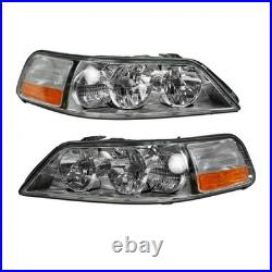 Headlight Assembly Set Driver & Passenger Side Fits 2005-2011 Lincoln Town Car