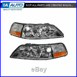 Headlights Headlamps Left & Right Pair Set NEW for 05-11 Lincoln Town Car