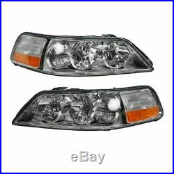 Headlights Headlamps Left & Right Pair Set NEW for 05-11 Lincoln Town Car