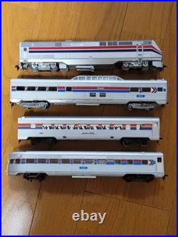 Ho Scale Amtrak Locomotive 4-car Passenger Set Life-like Model Train Collectible
