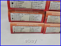 IHC HO Complete Set 8 Passenger Car Interior Kits Smooth or Corrugated