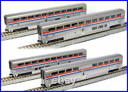 KATO 1063517 N Scale Amtrak Superliner Phase III 4 Passenger Car Set A 106-3517